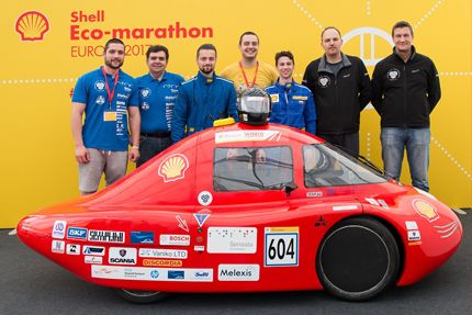 Технически университет – София демонстрира автомобил от Shell Eco-marathon