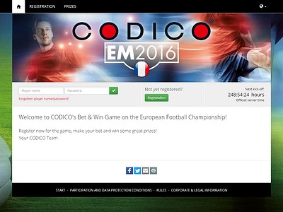 Codico организира игра с 20 награди за европейското първенство по футбол